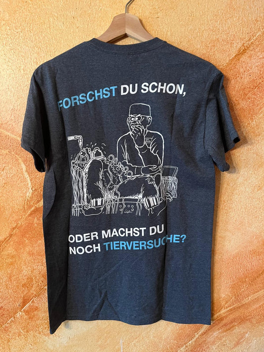 Tierrechtsbund Aktiv T-Shirt unisex forschst Du schon? anthrazit