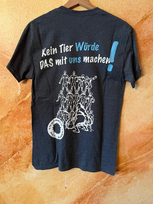 Tierrechtsbund Aktiv T-Shirt Zirkus unisex anthrazit